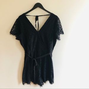 Black Lace Romper